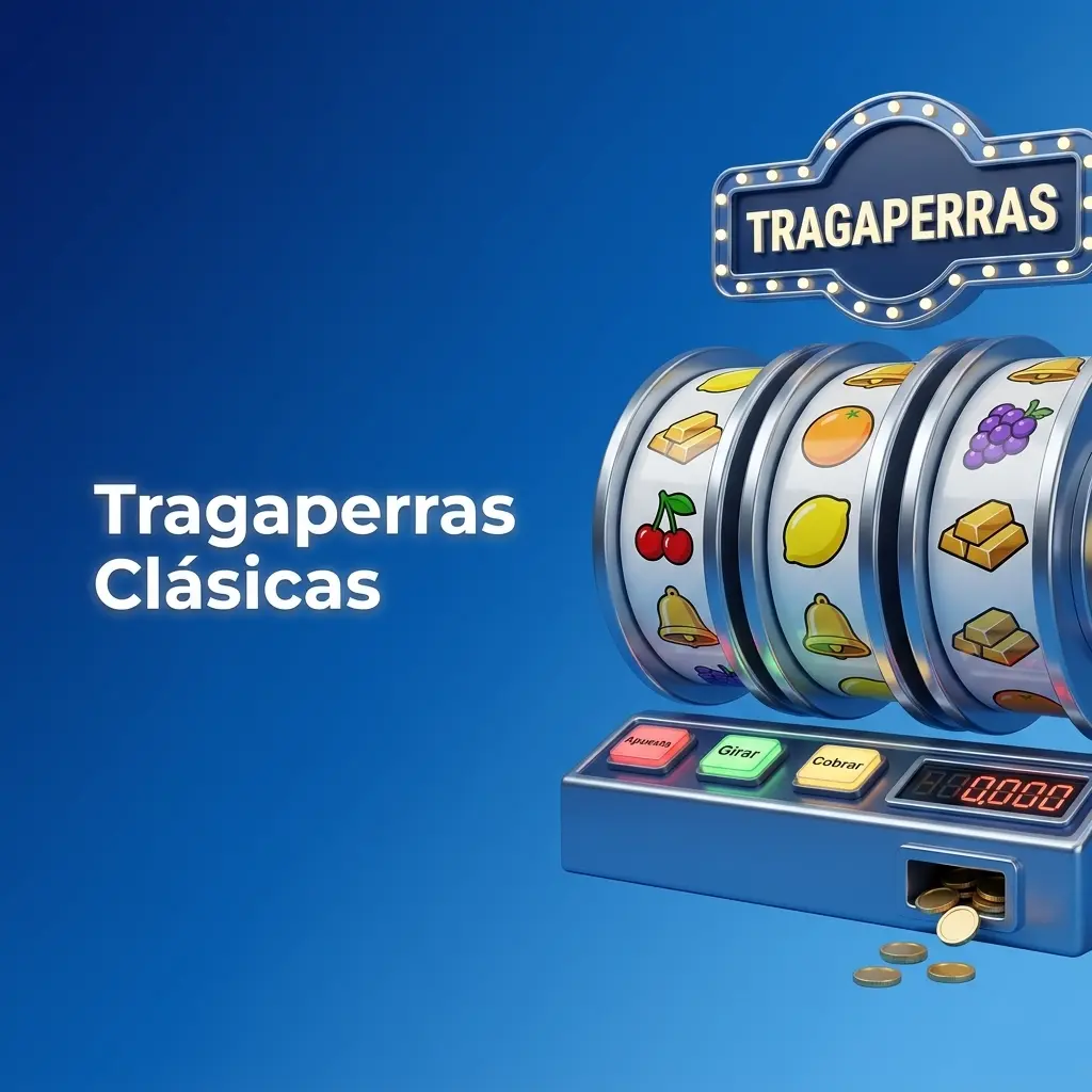 Tragaperras clásicas de tres rodillos con símbolos de frutas, campanas y barras en AdmiralBet