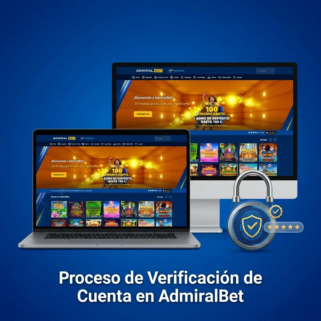 Proceso de verificación KYC en AdmiralBet con documentos de identidad DNI, NIE o pasaporte para retirar fondos