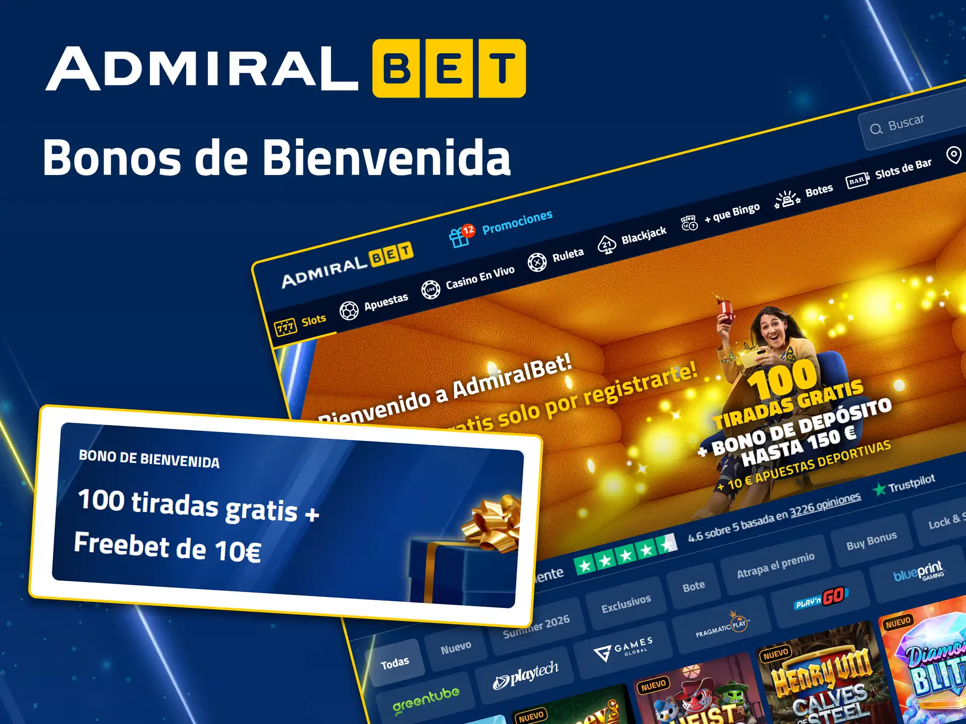 Consigue un bono de bienvenida tras realizar un depósito en AdmiralBet.